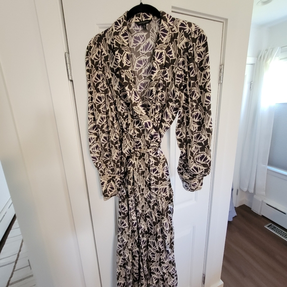 FLORAL WRAP DRESS - Picture 4 of 9